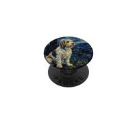 Petit Basset Griffon Vendéen Dog Van Gogh Starry Night PopSockets Adhesive PopGrip