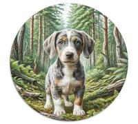 Petit Basset Griffon Vendéen Jigsaw Puzzles Puzzles for Adults Kids. 1000 Piece Whimsical Challenge Toy Educational Game Home Decoration for Educational Games Gifts 1000pcs (67.5x67.5cm)