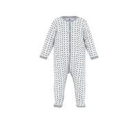 Petit Bateau A0B1V Long Sleeve Sleepsuit Unisex Baby Marshmallow/Multico 3 Months