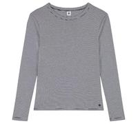 Petit Bateau A0BLK Long Sleeve Tee Shirt Women's Smoking/Marshmallow M