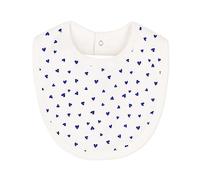 Petit Bateau baby boy BAVOIR MAR/NETU food bib, MARSHMALLOW/NEWBLEU, TAILLE UNIQUE