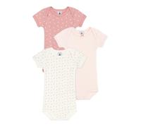 Petit Bateau Baby Girls' A0CXB Us Short Sleeve Bodysuits, Variant 1, 18 Months (Pack of 3)