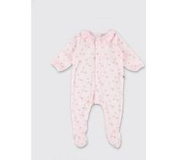 PETIT BATEAU Baby Girl's Floral Print Chenille Onesie with Ruffles - Size: 9M - unisex