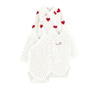 Petit Bateau Baby Girls’Long Sleeve Newborn Body (Pack of 3) , Variant 1, 6 months