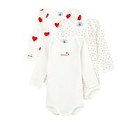 Petit Bateau Baby Girls’Long Sleeve Striped Body (Pack of 3) , Variant 1, 12 months