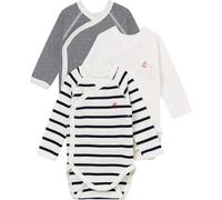 Petit Bateau Baby Long Sleeve Newborn Body (Pack of 3)