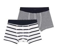 Petit Bateau Boys A01fr Boxers, White + Blue, 4 Years UK
