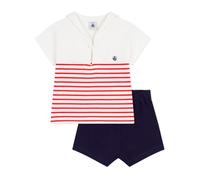Petit Bateau Boys' Day Clothing, MARSHMALLOW/MULTICO, 3 Months