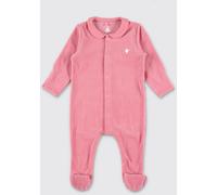 PETIT BATEAU Boy's Ribbed Chenille Romper with Peter Pan Collar - Size: 9M - unisex