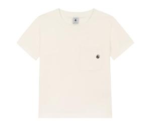 Petit Bateau Boy's T-Shirt, White Marshmallow, 10 years