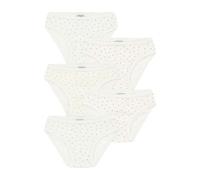 Set of 5 PETIT BATEAU little hearts briefs printed white