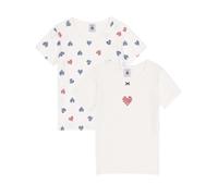 Petit Bateau Girl's A0D2C Short Sleeve T-Shirts, Variant 1, 5 Years (Pack of 2)
