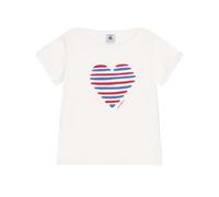 Petit Bateau Girl's A0D6L T-Shirt, White, 8 Years