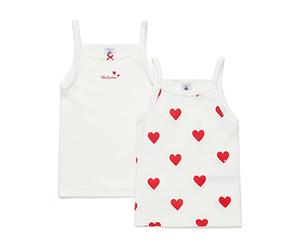 Petit Bateau Girl'sSuspender Shirts (Pack of 2) , Variant 1, 5 years