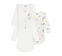 Petit Bateau Lot de bodies manches longues en coton imprimé Paris bébé