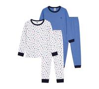 Petit Bateau Lot de Pyjamas Enfant en Coton imprimé White