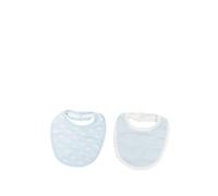 Petit Bateau (set of two) whale striped bib - Blue One Size