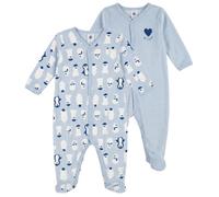 Petit Bateau Sleepsuits DORS BIEN X 2 in Blue 3 months