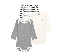 Petit Bateau Unisex Baby A01tb Long Sleeve Striped Body (Pack of 3)