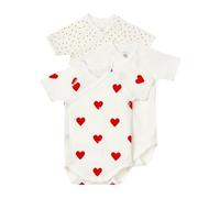 Petit Bateau Unisex Baby A04o7 Short Sleeve Newborn Body (pack of 3)