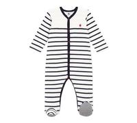 Petit Bateau Unisex Baby A08b6 Sleep Well Pajamas, White Marshmallow / Blue Smoking, 24 Months UK