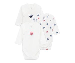 Petit Bateau Unisex Baby A0cas Long Sleeve Birth Bodysuits, Variant 1, Premature