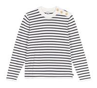 Petit Bateau Women's A0CII Jumper, White/Blue, L