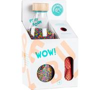 Petit Boum Rice WOW Touch Bottle, Sensory Toy for Babies, Montessori-Inspired, Natural Rice Fill, 3 Months and Up