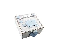 Petit Cheri Baby Boy wooden Memories Keepsake Box Vintage Style