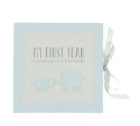 Petit Cheri Baby Record Book - My First Year (Blue)