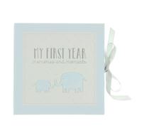 Petit Cheri Baby Record Book - My First Year (Blue)