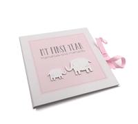 Petit Cheri Baby Record Book - My First Year (Pink)