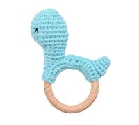 Petit Cheri Crochet Dinosaur Rattle - Diplodocus