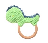 Petit Cheri Crochet Dinosaur Rattle - T-Rex