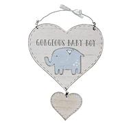 Petit Cheri Gorgeous Baby Boy Hanging Plaque New Baby Gift Idea