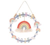 Petit Cheri Hanging Hoop Plaque - Rainbow 2025