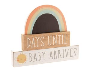 Petit Cheri Mdf Countdown Plaque "Days Until Baby Arrives"