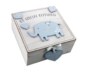 Petit Cheri' MDF My Special Keepsake Box 16cm x 16cm Blue
