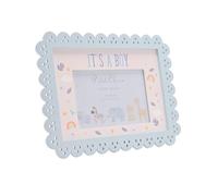 Petit Cheri - Scallop Frame 6" x 4" Blue - Its A Boy - Precious Memories