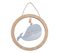 Petit Cheri Whale Plaque 24cm Blue