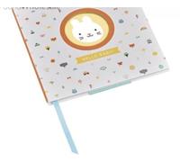 Petit Collage Baby Journal - 48-Page Multi-Page Keepsake Memory Book for Newborns, Baby Gift, and First Year Milestones