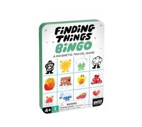Petit Collage Finding Things Magnetic Bingo Game | On-The-Go Tin Game for Kids Ages 4+ | Portable Screen-Free Playset with 25+ Magnetic Pieces & 2 Bingo Boards | Invisible Things