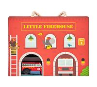 Petit Collage Firehouse Wind Up and Go Playset