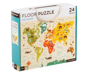 Petit Collage Floor Puzzle Our World