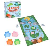 Petit Collage Leaping Frogs Leaping Frogs - Based on the Classic Game Tiddlywinks - Flip Your Frogs into the Pond to Win - Great Family Game Night Activity - Great for 2-4 Players and Ages 4+