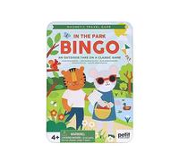 Petit Collage: Magnetic Bingo - In The Park | Outdoor Bingo Set , Find the Items at the Park | Includes Travel Tin for On-the-go Play| Great for Kids 4+