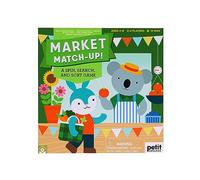 Petit Collage: Market Match-Up!- A Spin, Search, and Sort Game | Collect As Many Treats From the Market as you Can | For Ages 4+ and Made with 75% Recycled Materials