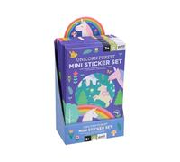 Petit Collage Mini Sticker Set: Unicorn Forest - 20-Pack Reusable Sticker Scenes for Kids Ages 3+, Over 50 Stickers Per Set, Perfect for Party Favors, Classroom Rewards & Large Group Activities