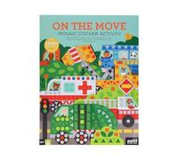 Petit Collage Mosaic Sticker Activity: On the Move Stickers Book Petit Collage Multicolor