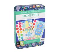 Petit Collage Paint by Numbers Activity Set | Monsters Art Kit for Kids | Guided Painting for Beginners | Screen-Free Creative Play | for Ages 6+